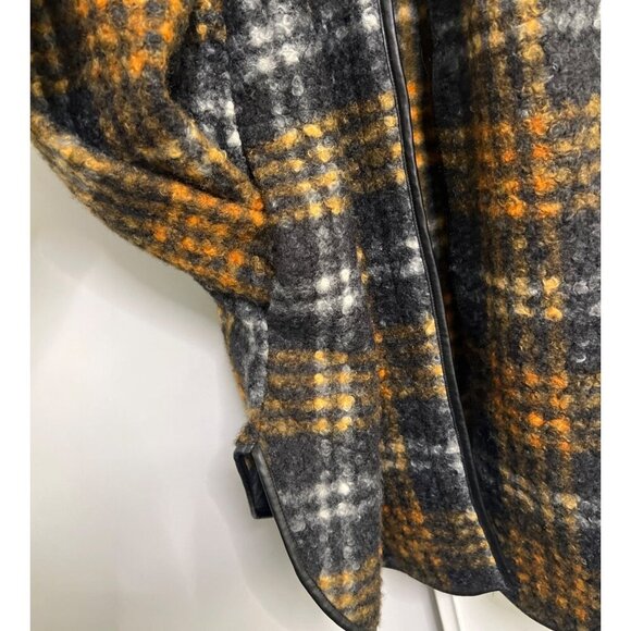 Ava & Viv Brown Cardigan Plaid Open Front Coatigan Size 4XL - Picture 5 of 16